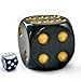 BESCON Solid Acrylic Jumbo DND Dice 40MM Pearl Black D6 Big Playing Dice - Image 4