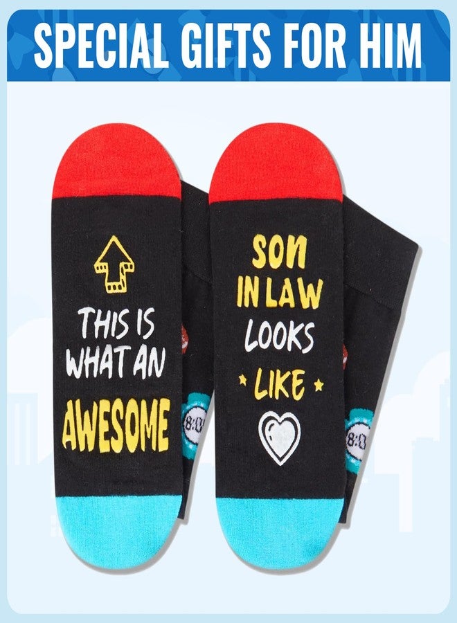 Happy Pop HAPPYPOP Gifts for Son in Law - Unique Gifts from Mother in Law, Funny Men Socks - Image 4