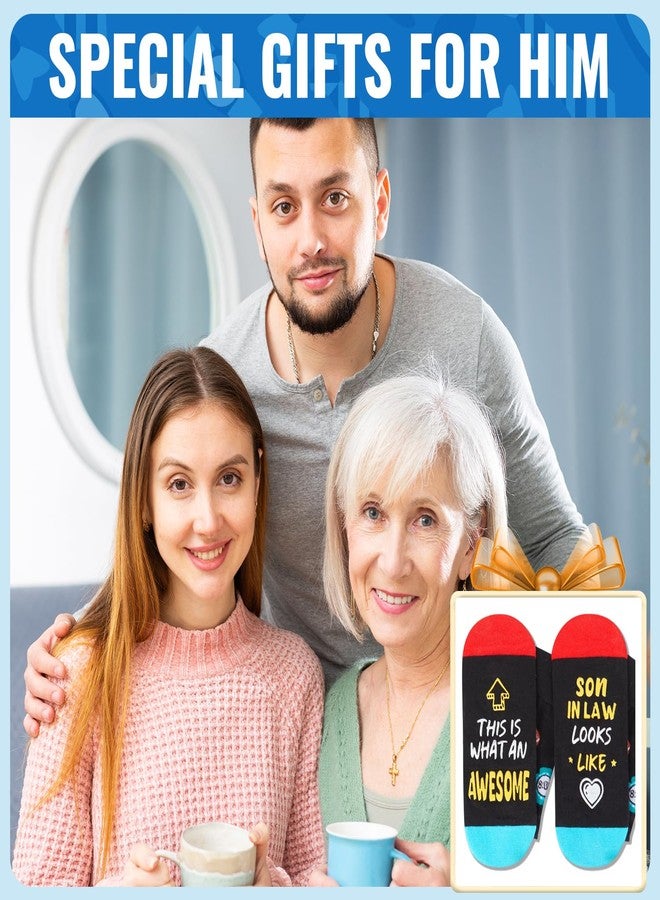 Happy Pop HAPPYPOP Gifts for Son in Law - Unique Gifts from Mother in Law, Funny Men Socks - Image 5