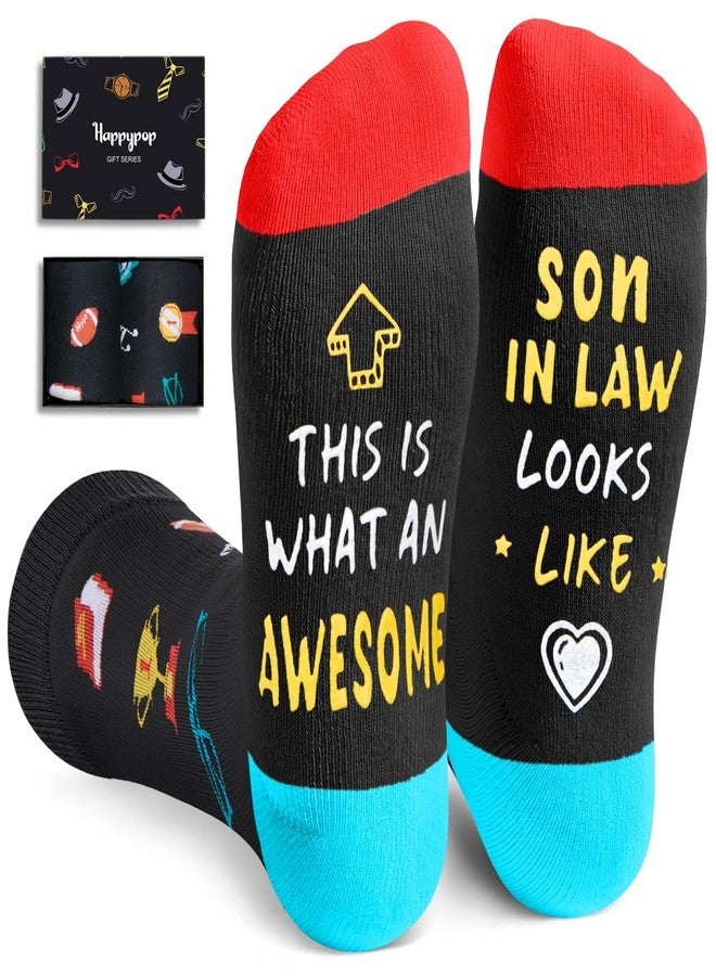 Happy Pop HAPPYPOP Gifts for Son in Law - Unique Gifts from Mother in Law, Funny Men Socks - Image 1