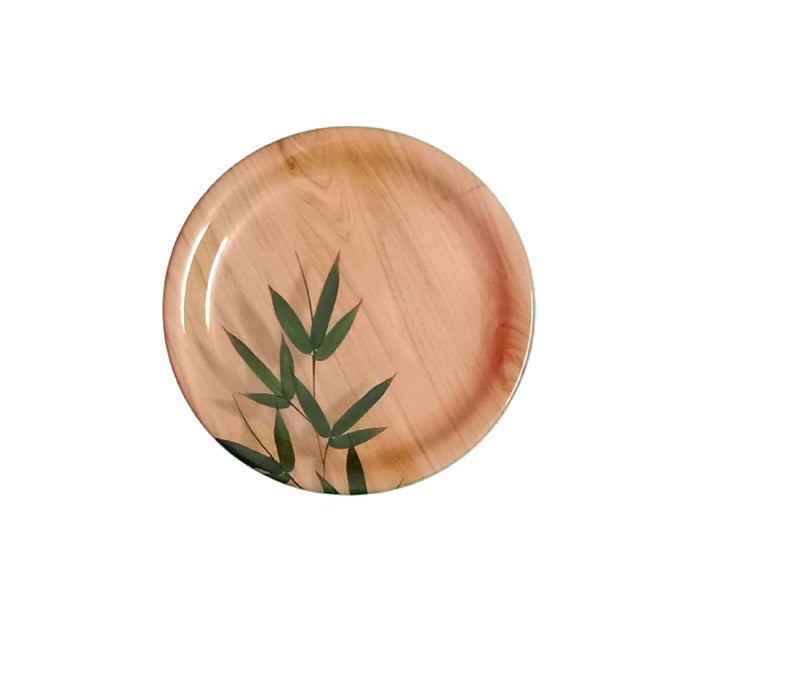 Servewell Melamine Quarter Serving Plate Set of 4 Bamboo Delite - Image 1