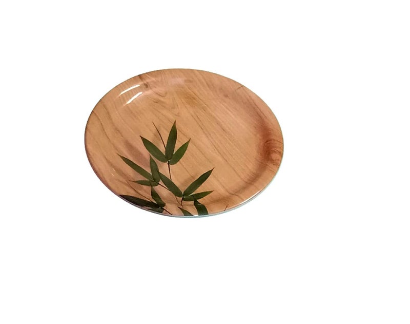 Servewell Melamine Quarter Serving Plate Set of 4 Bamboo Delite - Image 3