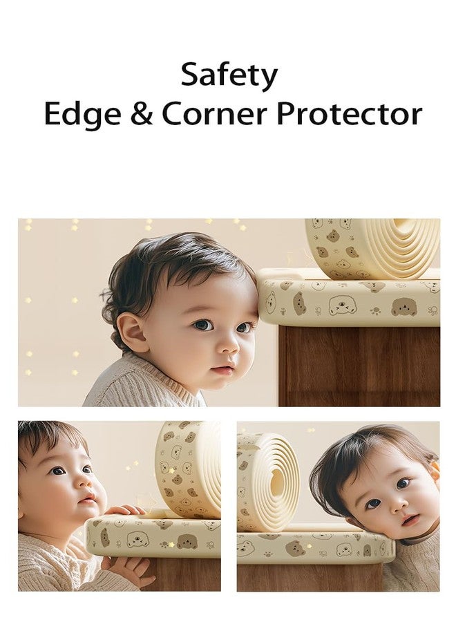 CLICKFIT Baby Safety Edge Guard for Furniture – Foam Corner Protector for Baby Proofing, Table Corner Guards & Child Safety Bumper Strip – Cute Printed Design, Strong Adhesive (2m Roll) (Grey) - Image 2