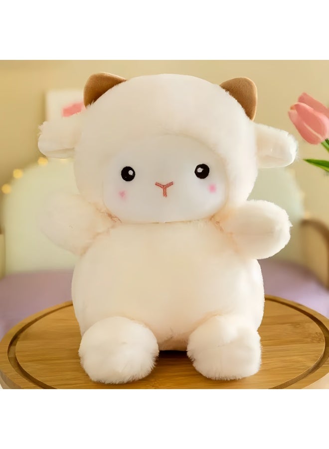 36cm Cute Lamb Plush Doll - Soft Fluffy Plush Toy, Ideal Graduation/Birthday Gift for Kids - Image 1