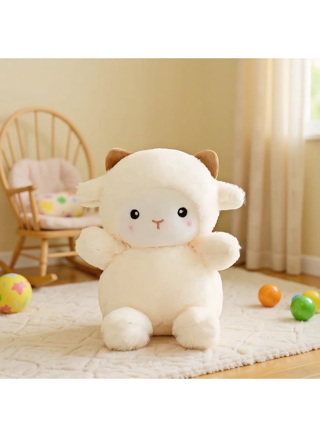 36cm Cute Lamb Plush Doll - Soft Fluffy Plush Toy, Ideal Graduation/Birthday Gift for Kids - Image 3
