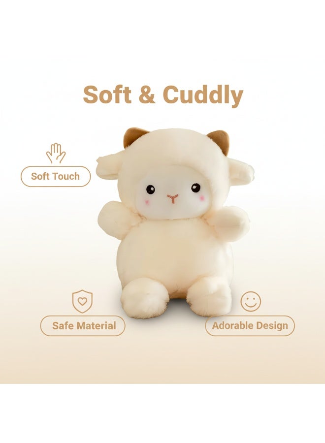 36 سم دمية غنم ناعمة لطيفة - لعبة فرو ناعم، هدية مثالية لتخرج/عيد ميلاد الأطفال - Image 3