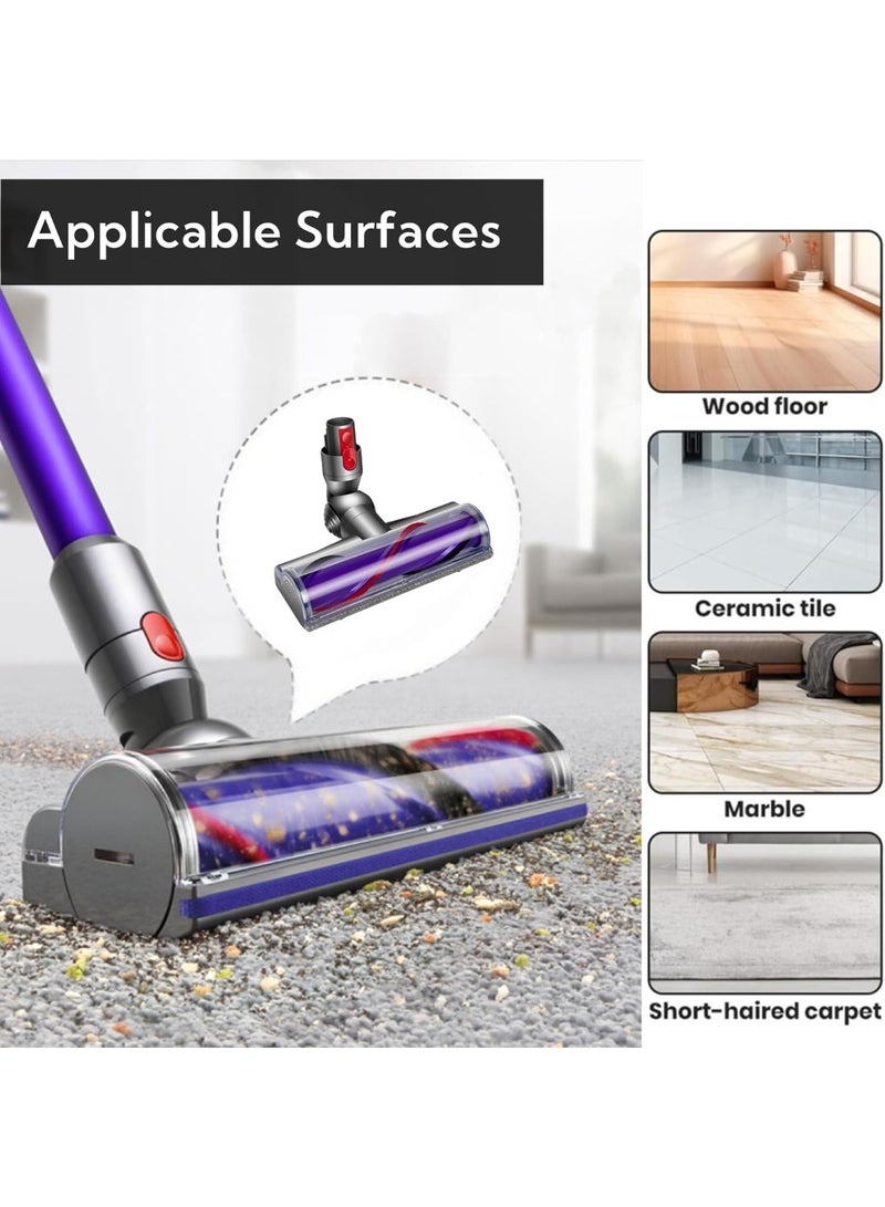 M.A&F's Replacement Motorhead Cleaner for Dyson V7 V8 V10 V11 V12 V15 Gen 5 SV10 SV11 SV12 SV14 SV20 SV22 SV24 Vacuum Direct Drive Bristle Roller Brush Head Attachment for Hardwood Floor Carpets - Image 4