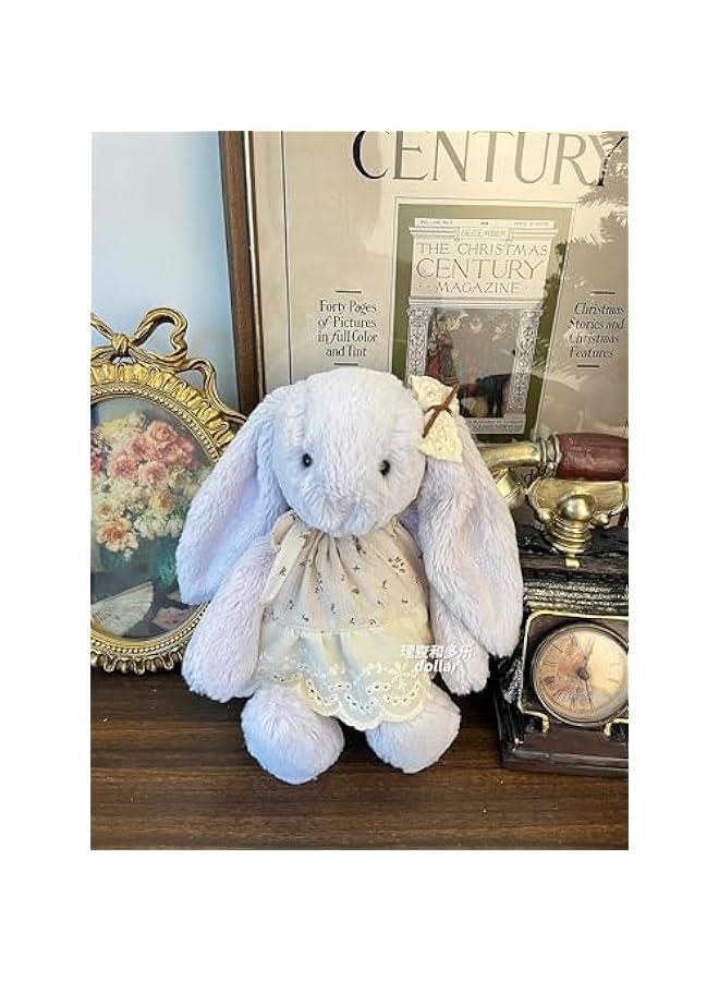 Clothes for Jellycat Bashful Bunny,Stuffed Animal Outfits Fits,12-Inch Teddy Bear Clothes, only Without Doll.(3pc Includes 1 Doll Dress,1 Lace Hair Clip,1 Sweater)  - Image 3