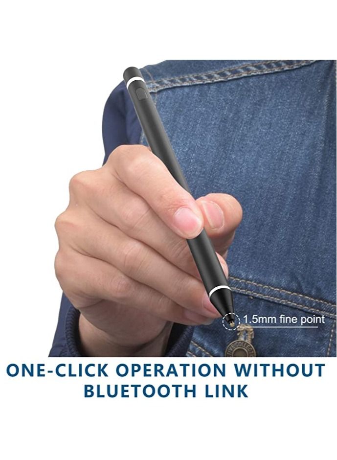 DUSALA Styles Pen Digital Pencil Fine Point Active Pen for Touch Screens,Compatible with iPhone iPad and Other Tablets (Black) - Image 5