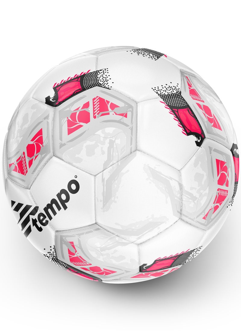 TEMPO BLAZE Team White/Pink Football Size 3 