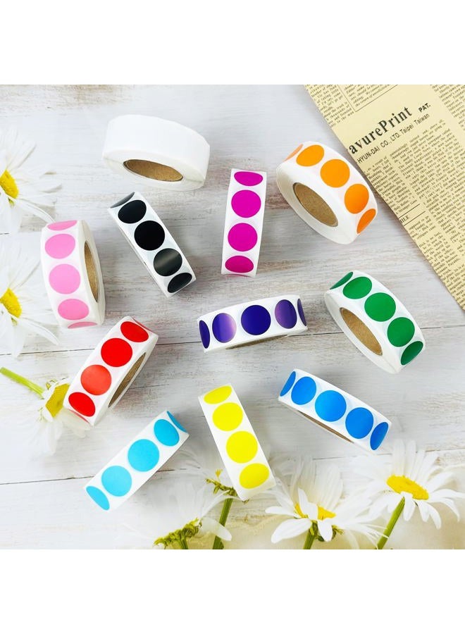 Ouzoustate 4000 PCS 3/4" Colored Dot Stickers Round Circle Colored Coding Labels ，4 Color Garage Yard Sale Dot Stickers for Toddlers, Classroom，Office - Image 5