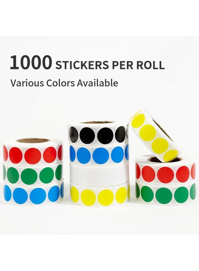 Ouzoustate 4000 PCS 3/4" Colored Dot Stickers Round Circle Colored Coding Labels ，4 Color Garage Yard Sale Dot Stickers for Toddlers, Classroom，Office - Image 4