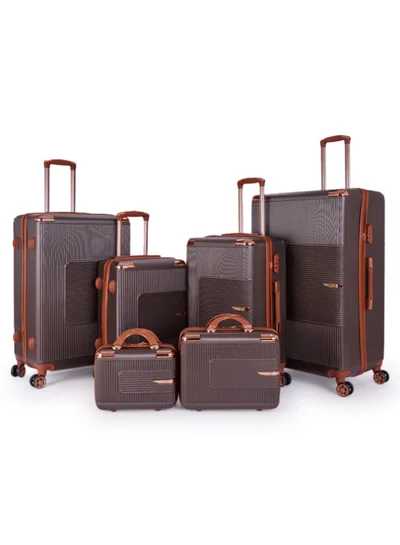 LIMRA A travel bag set consisting of 6 luggage bags Brown color, size 32"/28"/24"/20"/15"/12 inches