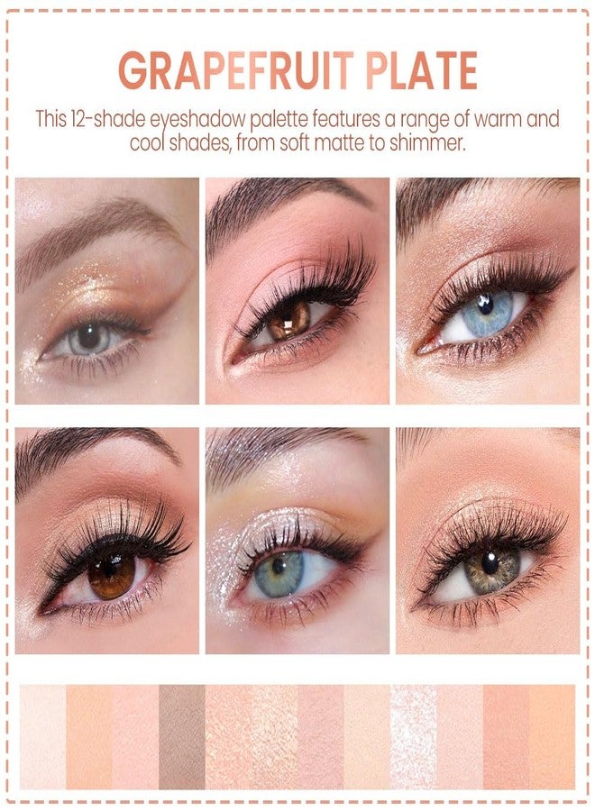 AMY'S DIARY 12Color Light Pink Purple Eyeshadow Palette, Long-Lasting, and Highly Pigmented. Elevate Your Eye Makeup- Unleash Your Unique Style (05#) - Image 2