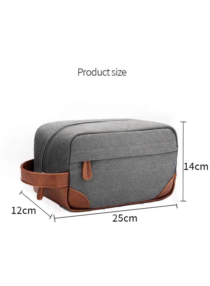 Generic Toiletry Bag Hanging Dopp Kit for Men, Water Resistant Shaving Bag with Large Capacity, Travel waterproof (Black)  - Image 4