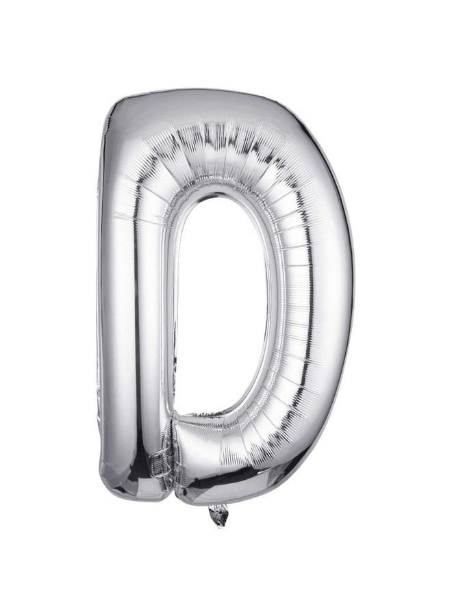 JUST PARTY بالونات فويل على شكل حروف فضية من جست بارتي، مثالية لأعياد الميلاد، والذكرى السنوية، وحفلات توديع العزوبية، وحفلات الزفاف، وحفلات الوداع، وغيرها من المناسبات. اصنع عبارتك الخاصة. - Image 1
