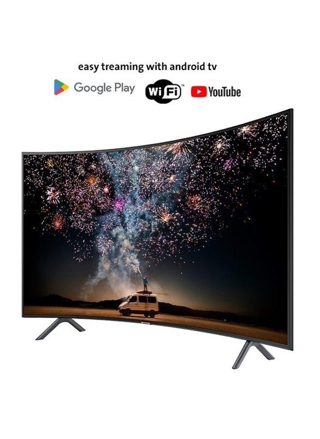 KMC - 55 Inch Curved Smart LED TV 4K Ultra HD Curve Android Operating System Model (2021) - Image 1