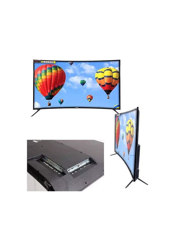 KMC - 55 Inch Curved Smart LED TV 4K Ultra HD Curve Android Operating System Model (2021) - Image 1