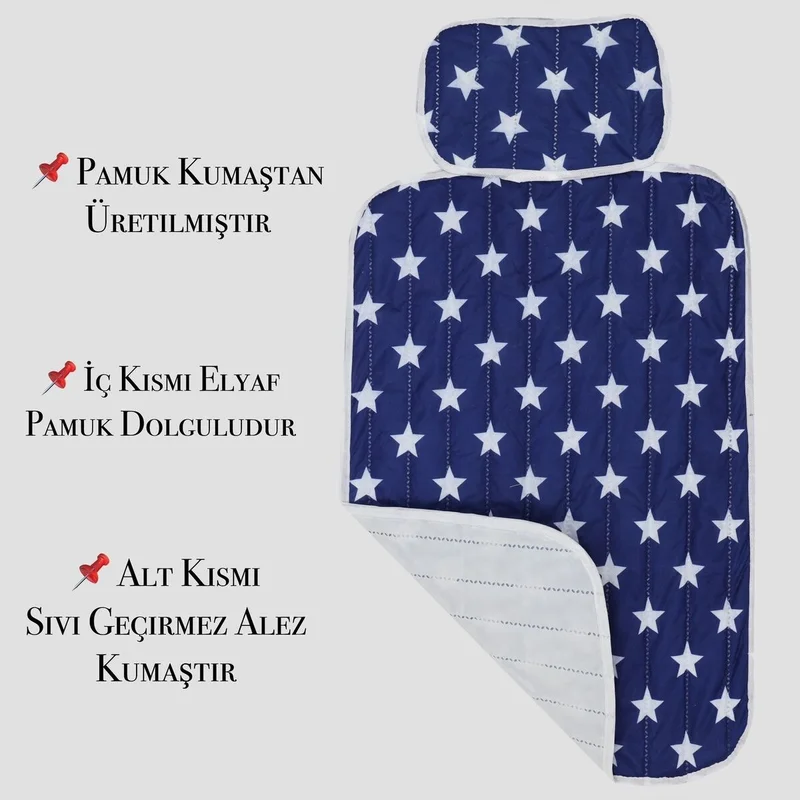 Mor Bebe Purple Baby Practical Changing Mat Cushion Changing Pad Care Cover (Navy Blue)
