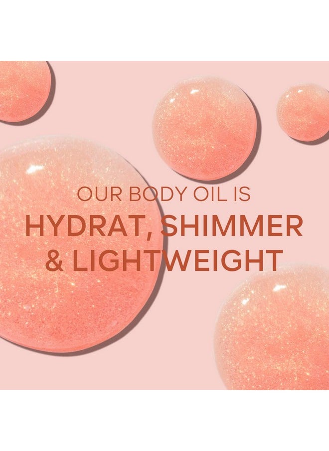 KYDA KYDA Body Glow Oil, SPF 45 Broad Spectrum, Sunscreen Body Oil with Rose Gold Mica, Moisturizing Coconut Body Oil, Glow Body Moisturizer, Lightweight, Water Resistant, 3.38 fl oz, ROSE  - Image 5