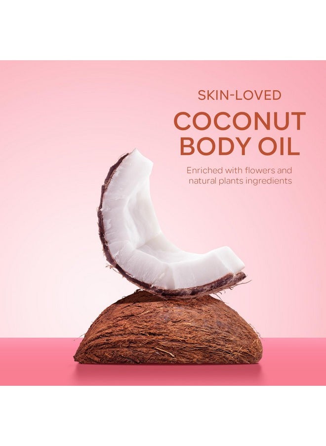 KYDA KYDA Body Glow Oil, SPF 45 Broad Spectrum, Sunscreen Body Oil with Rose Gold Mica, Moisturizing Coconut Body Oil, Glow Body Moisturizer, Lightweight, Water Resistant, 3.38 fl oz, ROSE  - Image 4