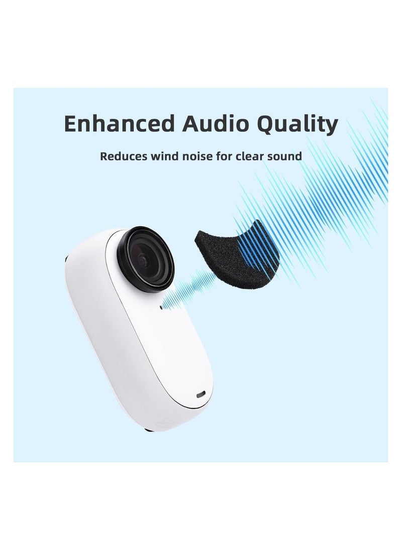 XICEN 6 PCS Microphone sleeve Replacement for Insta360 GO 3/GO 3S Camera Accessories  - Image 3