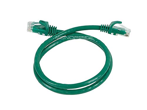 Monoprice Cat6 Ethernet Patch Cable Flexboot RJ45 Stranded 550Mhz UTP Pure Bare Copper Wire 24AWG 2 Feet Green - Image 3