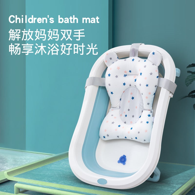 Baby Suspended Mat, Baby Bath Artifact, Newborn Bath Mat, Mesh Frame, Non-Slip Bath Mat, Reclining Sale - Image 3