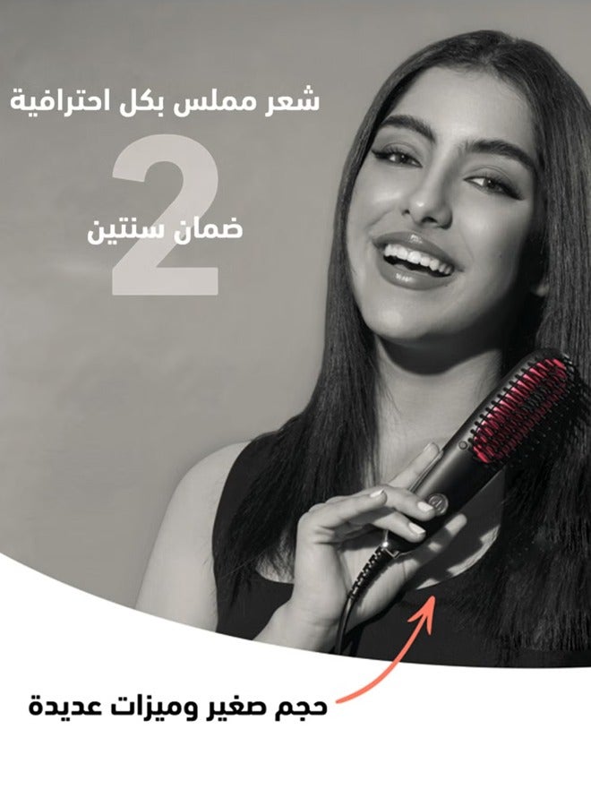 جوي لينك Mini Hair Straightening Brush Comb with PTC Heating Technology Thermal Beard Comb Brush Electric Hot Straightening Comb - Image 5