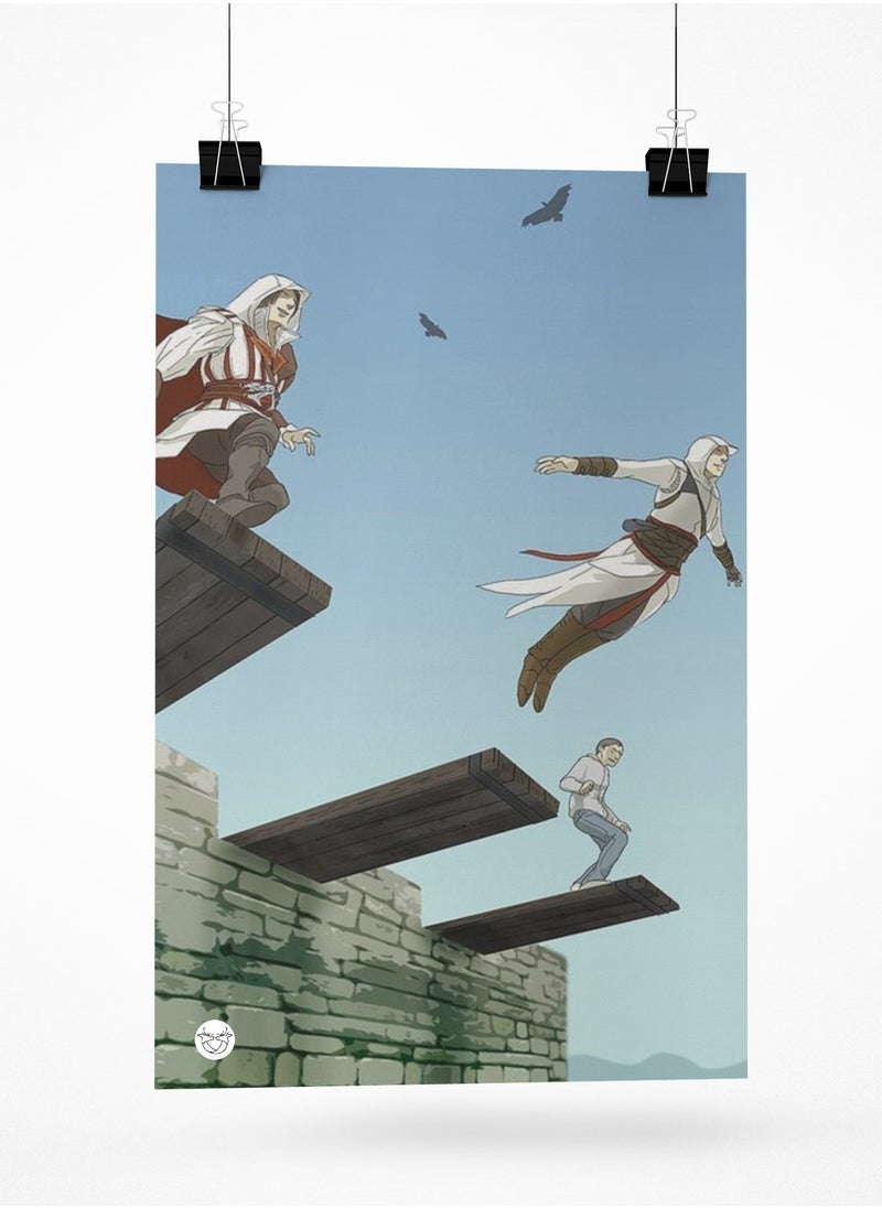 Reeman Design Poster with the design of fighters printed 