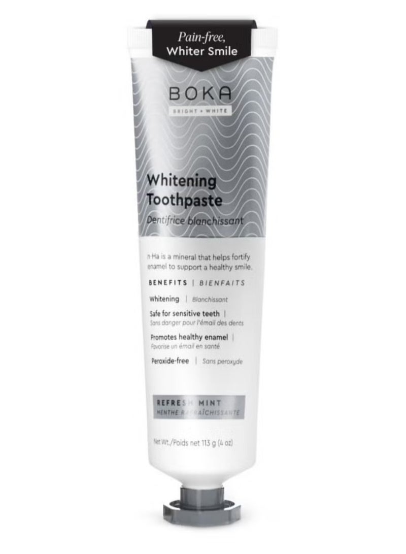 BOKA Fluoride Free Toothpaste, Nano Hydroxyapatite, Remineralizing, Sensitive Teeth, Whitening, Dentist Recommended for Adult, Kids Oral Care, Refresh Mint Flavor, 4 Fl Oz 1Pk - Image 1