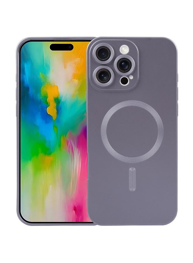 إيروريكس جراب لهاتف iPhone 16 Pro Max مصنوع من مادة TPU السائلة والسيليكون بلون سادة مع جراب MagSafe للهاتف - Image 1