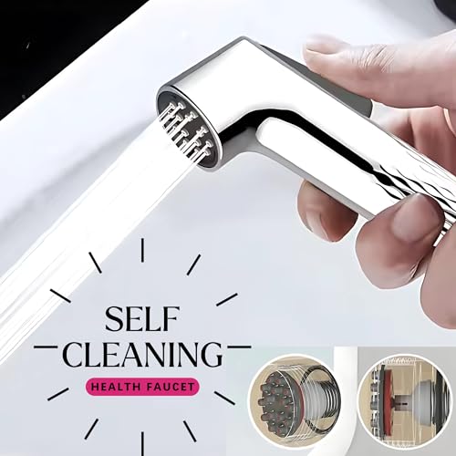 Marcoware Jet Spray Pipe for Toilet - Self Cleaning Health Faucet for Toilet with Zero Block Technology, Efficient Jet Spray System for Ultimate Hygiene and Convenience, Chrome Finish - Image 2