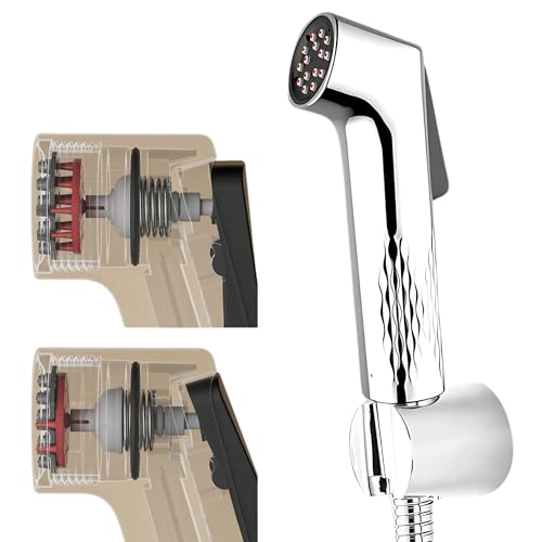 Marcoware Jet Spray Pipe for Toilet - Self Cleaning Health Faucet for Toilet with Zero Block Technology, Efficient Jet Spray System for Ultimate Hygiene and Convenience, Chrome Finish - Image 1