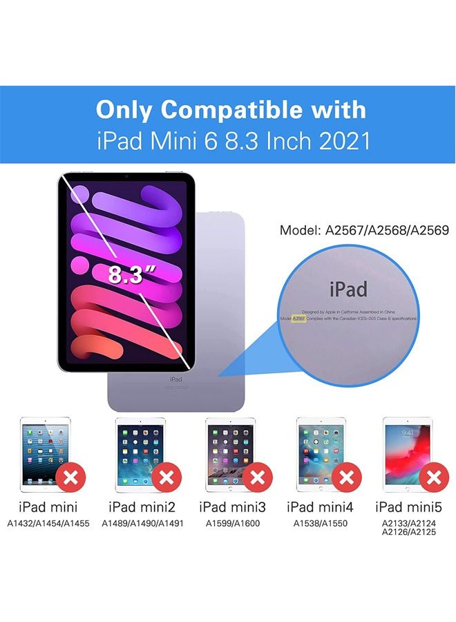 Rock Pow 1 Pack iPad Mini 6 Screen Protector 8.3" 2021, Anti Scratch Tempered Glass Screen Film Guard for 8.3 Inch iPad Mini 6 - Image 2