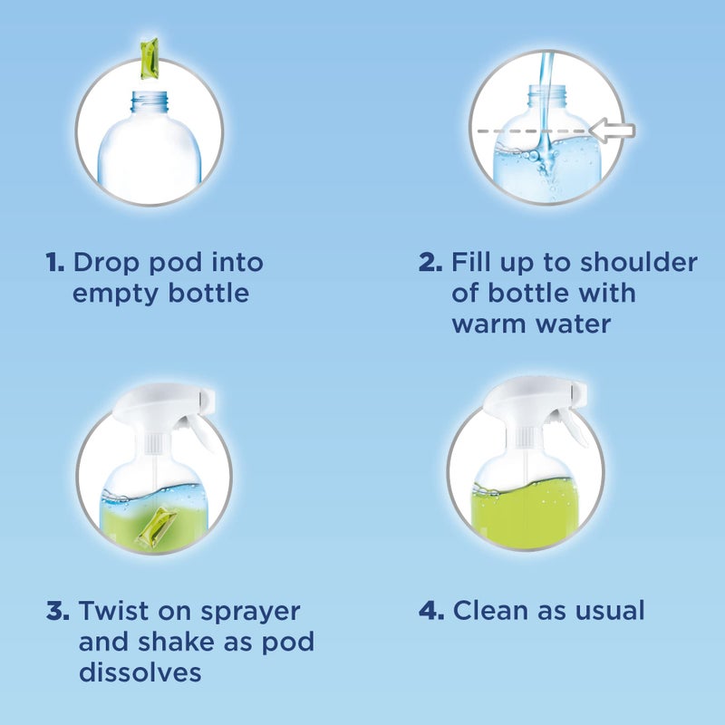 Windex Dissolve Concentrated Pods, Multisurface Cleaner, 2 Concentrated Dissolvable Refill Pods - Image 5