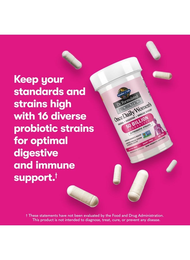 Garden of Life Probiotic Supplement for Women - Dr. Formulated Once Daily Womens for Digestive Health, Shelf Stable, 30 Count Capsules - Image 3