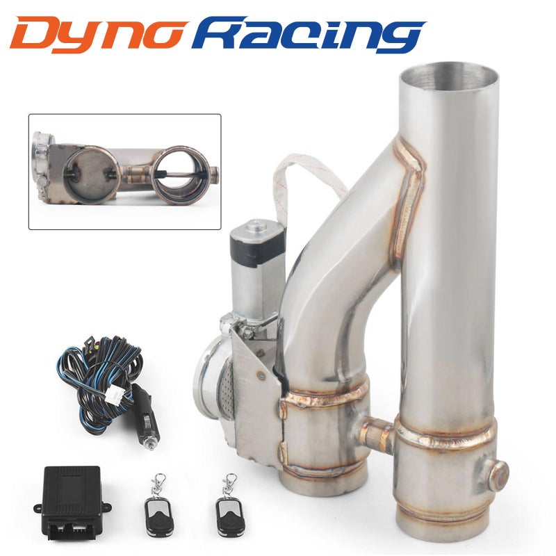 Dyno Racing Universal 3 Inch Stainless Steel Exhaust Pipe Kit - Image 2