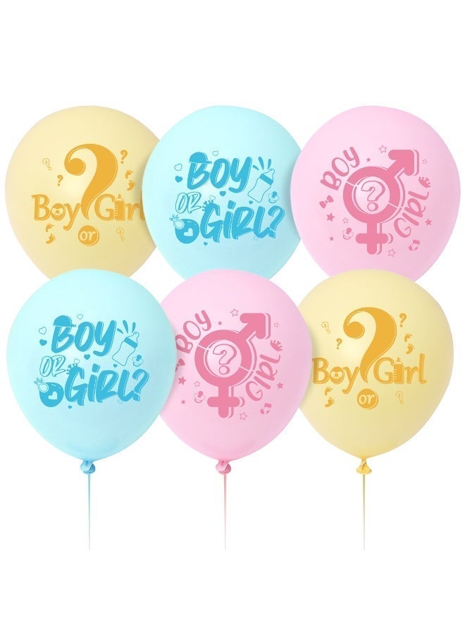 Baby Gender Reveal Party Pack Decorations Set, Boy or Girl Gender Reveal Baby Shower Cake Toppers Party Banner Supplies, Party Favor Pink and Blue Latex Balloons Decorations Kit - Image 5