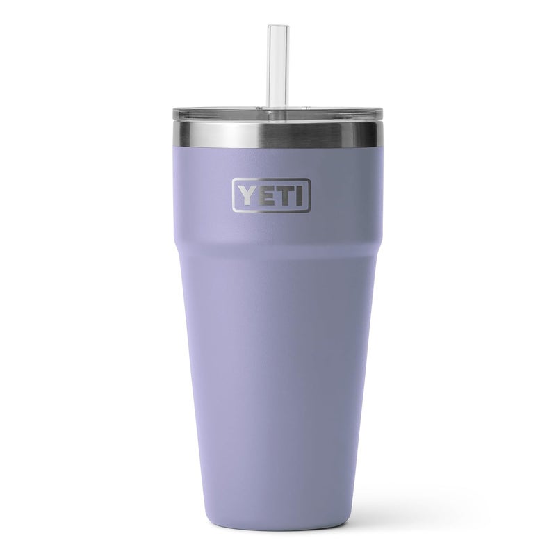 YETI Rambler 26 oz Straw Cup, Vacuum Insulated, Stainless Steel with Straw Lid, Cosmic Lilac - Image 3