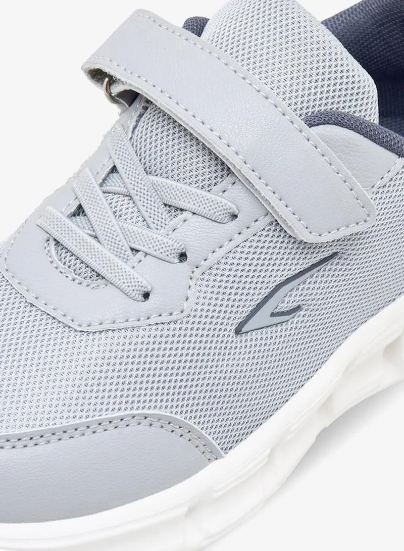 Dash GREY Boys Hook & Loop School Sports Shoes for Men | Best Price UAE
