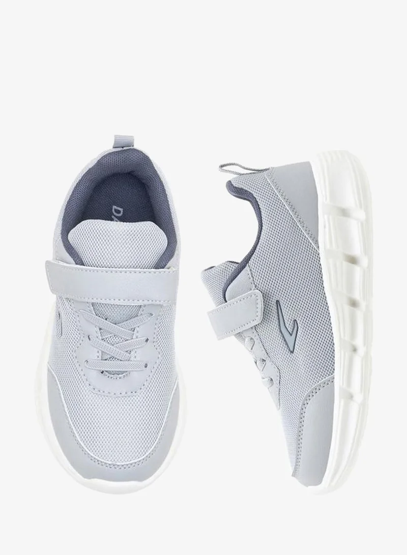 Dash GREY Boys Hook & Loop School Sports Shoes for Men | Best Price UAE