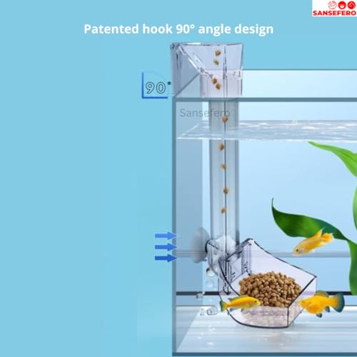 SANSEFERO Premier Acrylic Plants New Fish Feeder For Small Fish And Shrimp Fish Tank Directional Feeding Tube (F-29) For Aquarium Fish Feeder Kit Size 29 Cm In Hight Tanks - Image 5