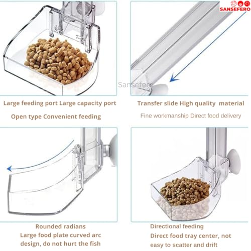 SANSEFERO Premier Acrylic Plants New Fish Feeder For Small Fish And Shrimp Fish Tank Directional Feeding Tube (F-29) For Aquarium Fish Feeder Kit Size 29 Cm In Hight Tanks - Image 3