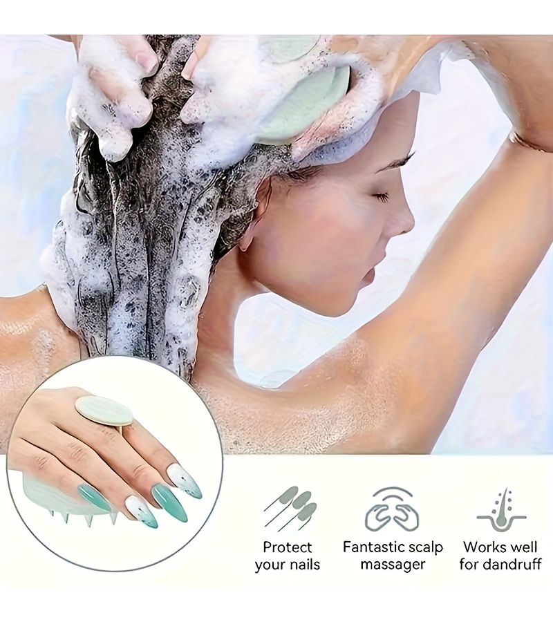 Unisex Hair Massager Durable Plastic Ergonomic Design Random Color Daily Care Essential - Image 2