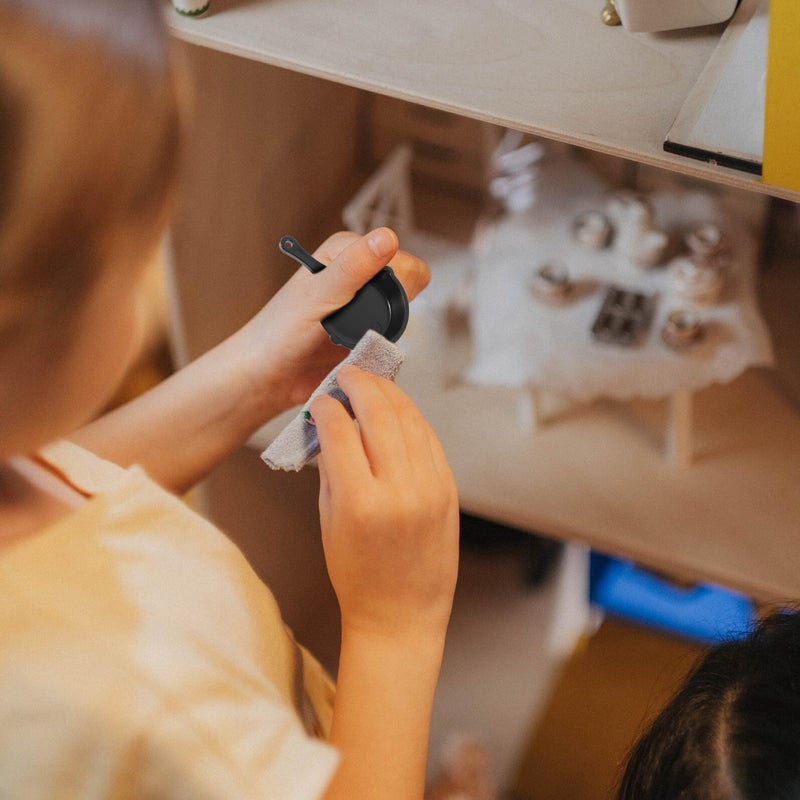 Miniature Dollhouse Kitchen Mini Frying Pans 10Pcs Lightweight Plastic Decor DIY Crafts - Image 3