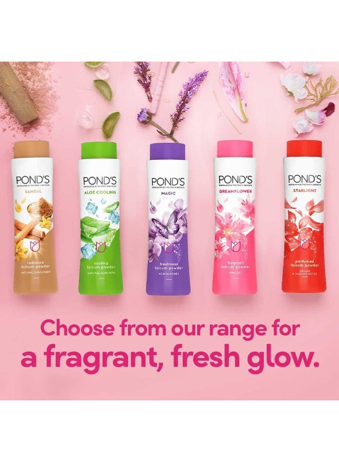 Pond's Dream Flower Fragrant Talcum Powder 400g - Image 5