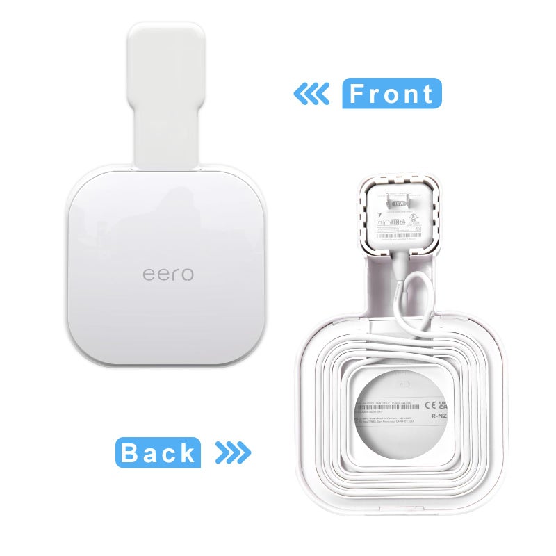 Mamerry Outlet Wall Mount for eero 7, Stand Bracket Holder Compatible with eero 7 Dual-Band Mesh Wi-Fi 7 Router Extender, No Messy Wires, Space Saving(3 Pack) - Image 3