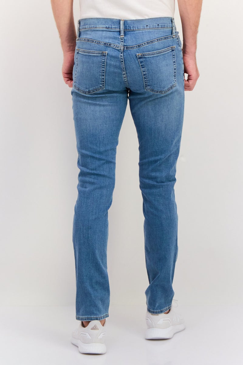 GAP Men Slim Fit Wash Stretchable Denim, Blue - Image 4