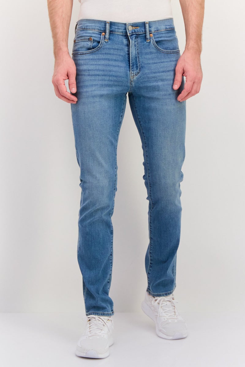 GAP Men Slim Fit Wash Stretchable Denim, Blue - Image 1